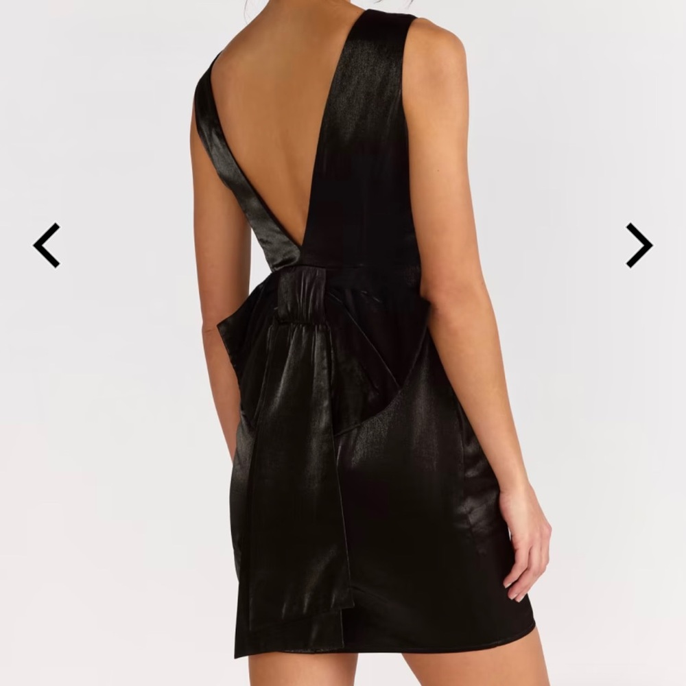 Elegant Black Bow Dress- Never Worn